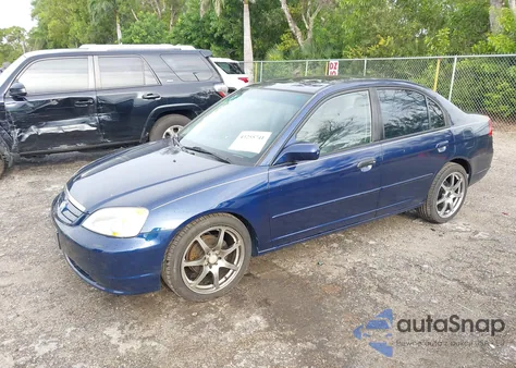 2003 Honda Civic Ex z USA, uszkodzony, nr VIN 2HGES26823H518072